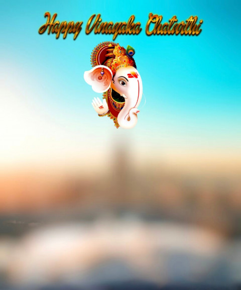 Ganpati Bappa Morya Ganesh Chaturthi CB Editing Background Free