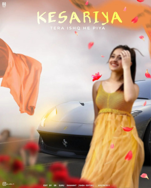 Girl With Car Trending Snapseed Photo Editing Backgroud