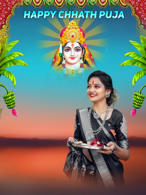 Girls Chhath Puja Special Photo Snapseed Editing Backgrounds