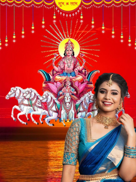 Girls Photo PicsArt Editing Chhath Puja Big Size Background HD