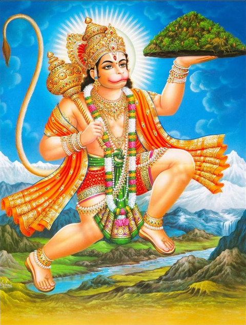 God Bir Bajrangbali Hanuman HD Wallpapers Free Download