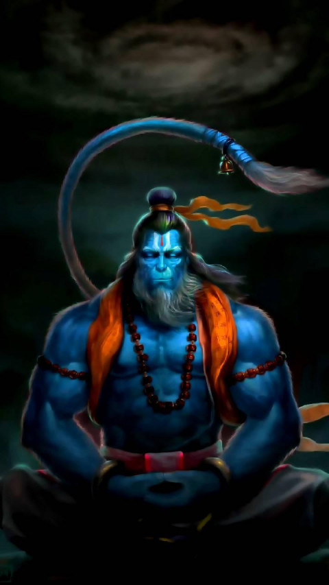 God Bir Bajrangbali Hanuman HD Wallpapers Free Download