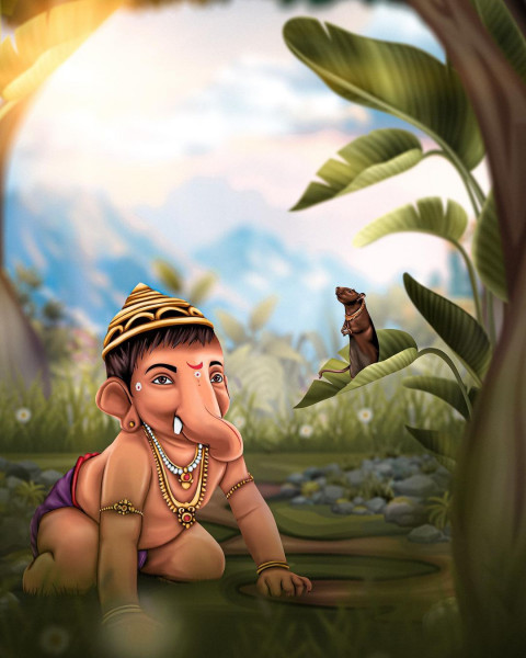 God Ganpati Bappa CB Picsart Editing Background Download Pic