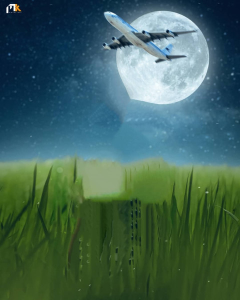Grass Moon Photo Editing Background Picsart Cb