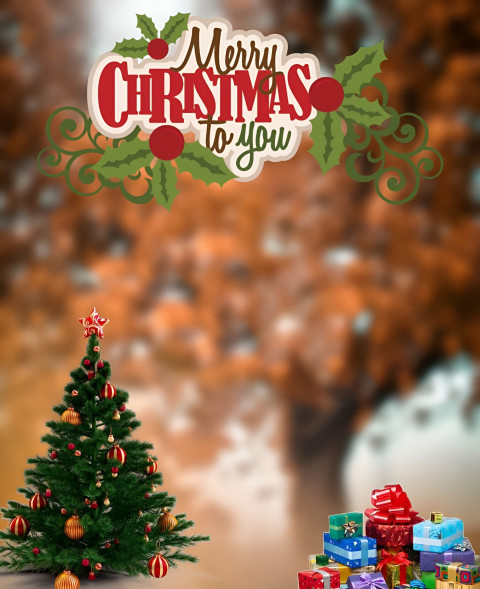 Green Christmas Tree Images HD For Photo Editing New Background Download