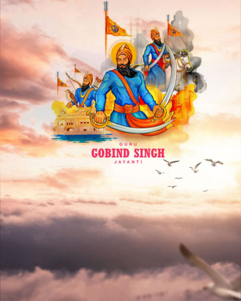 Guru Govind Singh Background For Editing Picsart & Photoshop CB