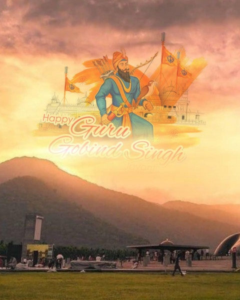 Guru Govind Singh Jayanti HD Background For CB Picsart Editing