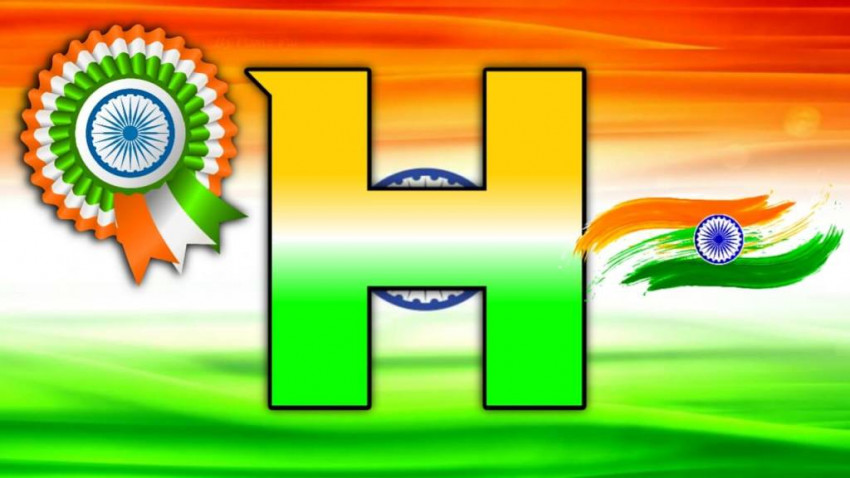 H Alphabet Indian Flag Images Photos Pictures HD