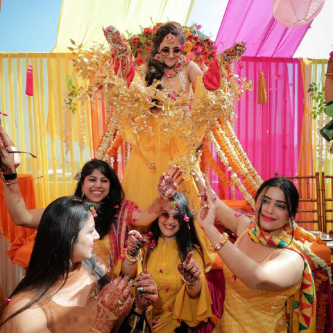 Haldi Photography Ideas For Wedding Pics