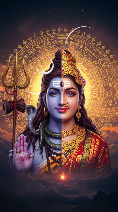 Half Shiv And Parvati Images New Wallpaper Hd Photo