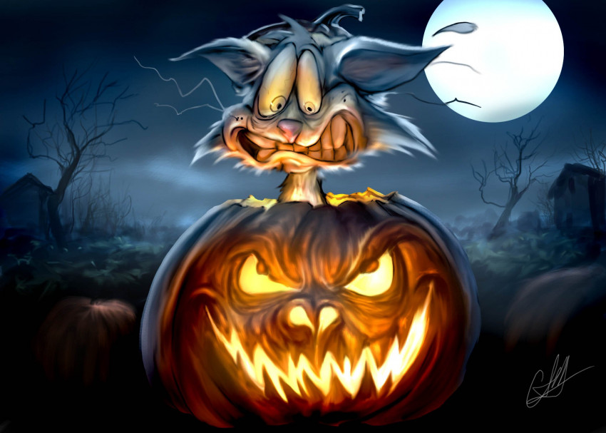 Halloween Aesthetic HD Background Wallpapers Pics