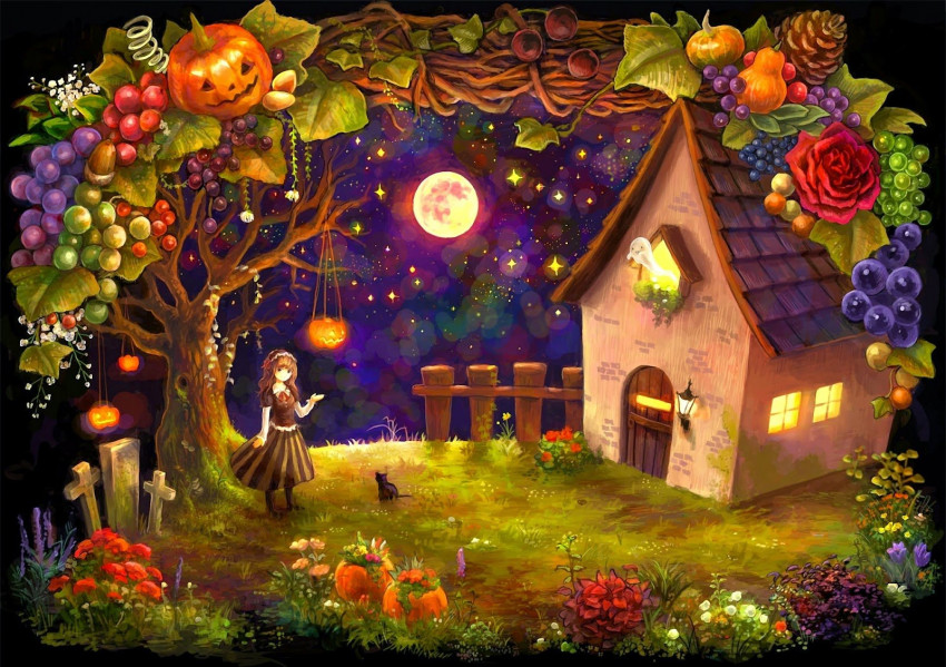 Halloween Banner HD Background Wallpaper Free