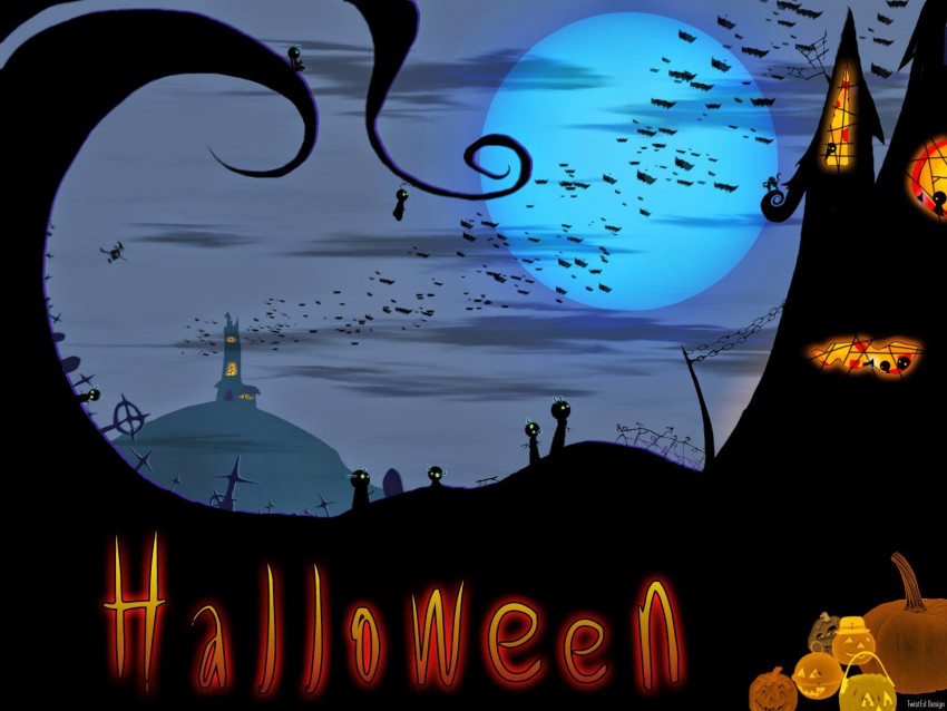 Halloween Banner HD Background Wallpaper Free