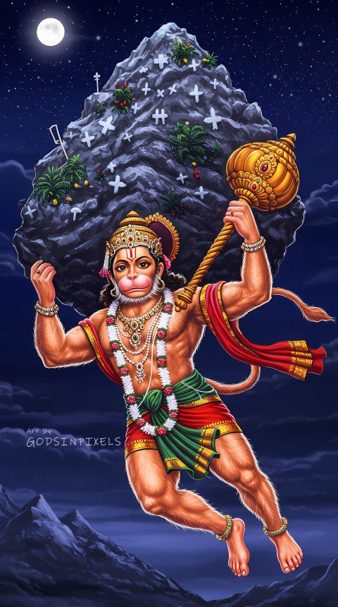 Hanuman Ji Hd Background Wallpaper Full Screen Mobile And Ios Dp