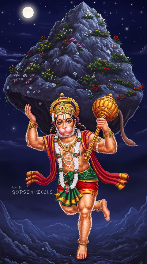 Hanuman Ji Hd Background Wallpaper Full Screen Mobile And Ios
