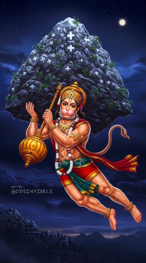 Hanuman Ji Hd Background Wallpaper Full Screen Mobile And Ios Pic