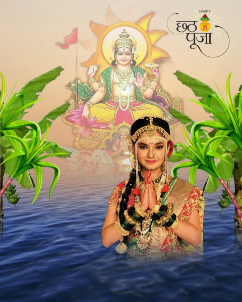 Happy Chhath Pooja Editing Background