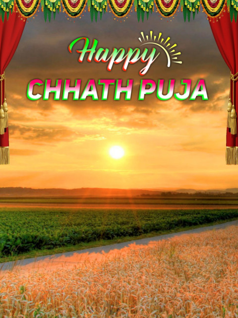 Happy Chhath Pooja Editing CB Background Free Stock