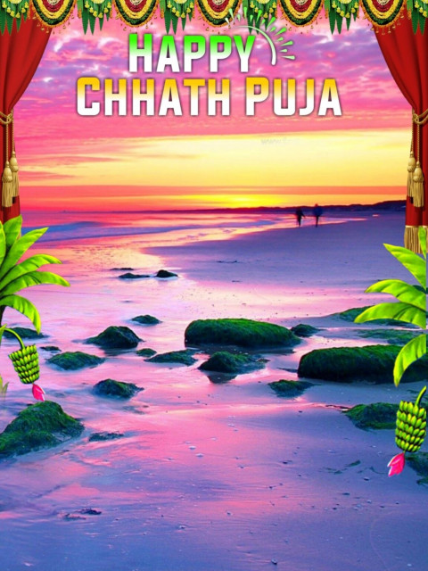 Happy Chhath Pooja Photo Editing CB Background Free Download