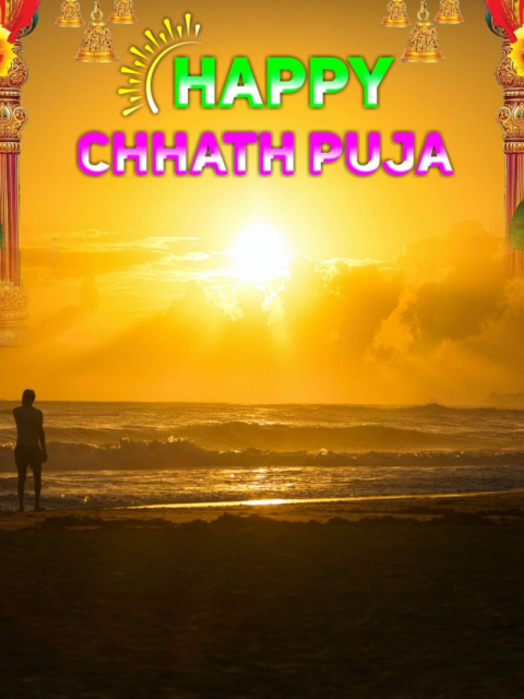 Happy Chhath Puja CB PicsArt Background Images