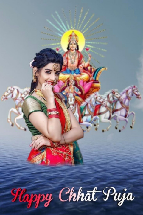 Happy Chhath Puja Editing Background With Girl Cb PicsArt Photoshop