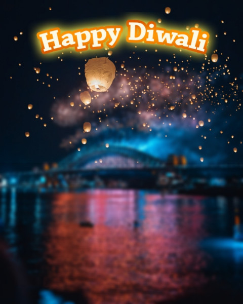 Happy Deepawali 4k Editing Background