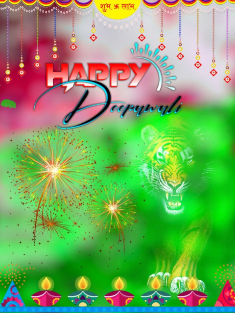 Happy Deepawali Festival Special Photo Editing Background