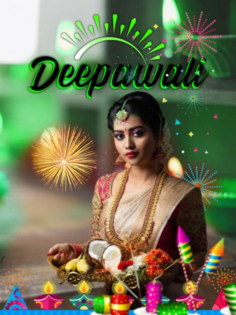 Happy Deepawali PicsArt CB Background New with Girls