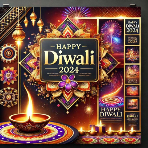 Happy Diwali 2024 greeting card images
