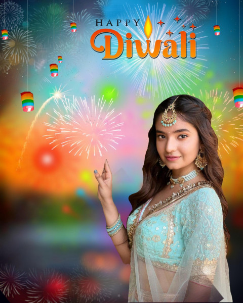 Happy Diwali Anuskha Sen Editing Background