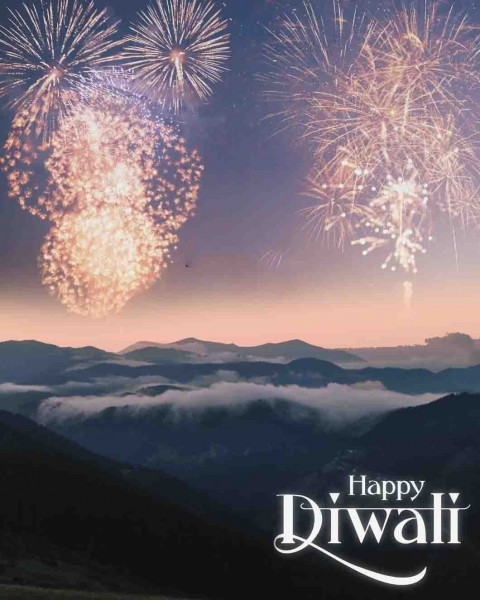 Happy Diwali Background For CB Picsart Editing