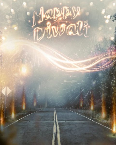 Happy Diwali Background For Editing Picsart Photoshop