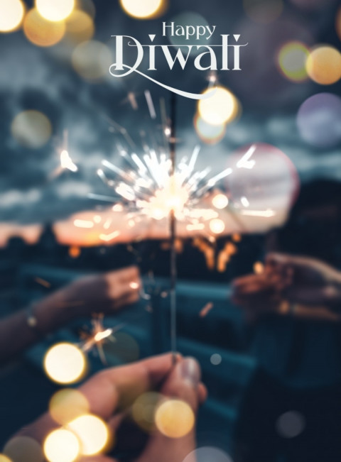 Happy Diwali Blurred Editing Background