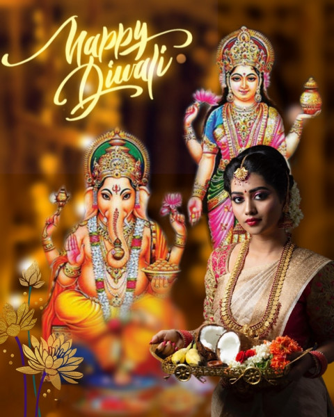 Happy Diwali CB PicsArt Photo Editing Background Girl