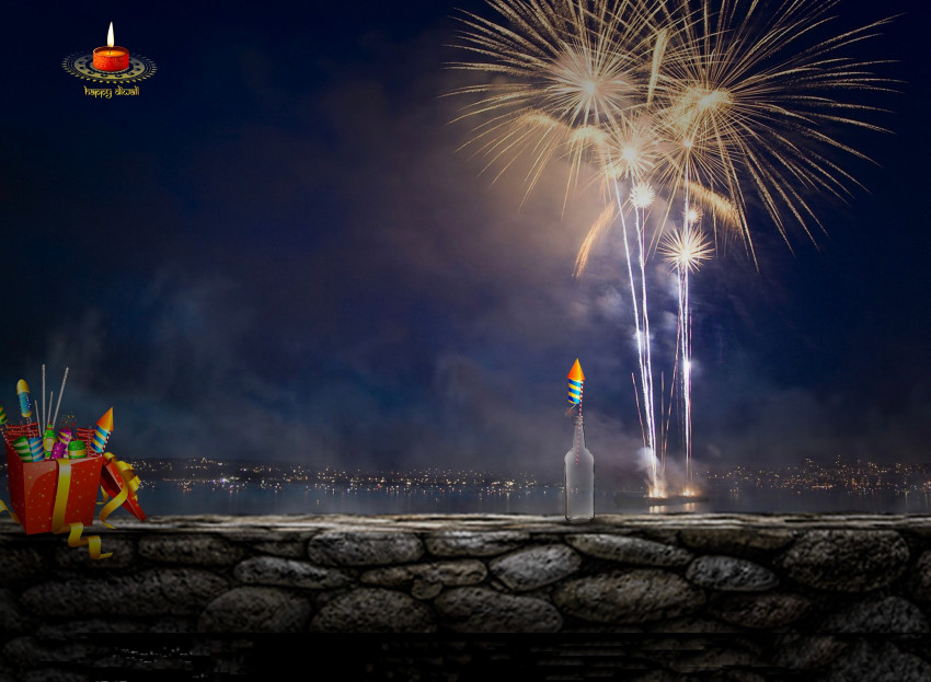 Happy Diwali Editing Background For CB Photoshop