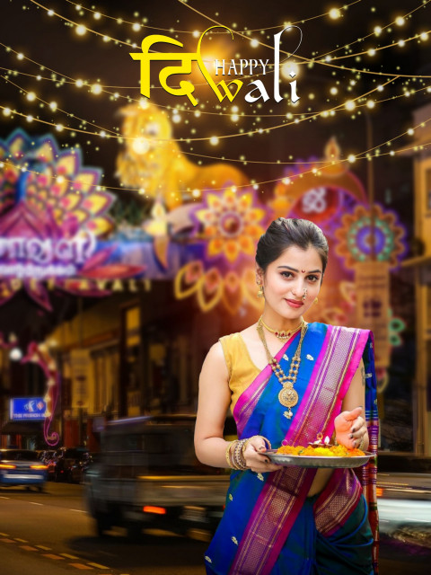 Happy Diwali Editing Background For Photoshop Picsart HD