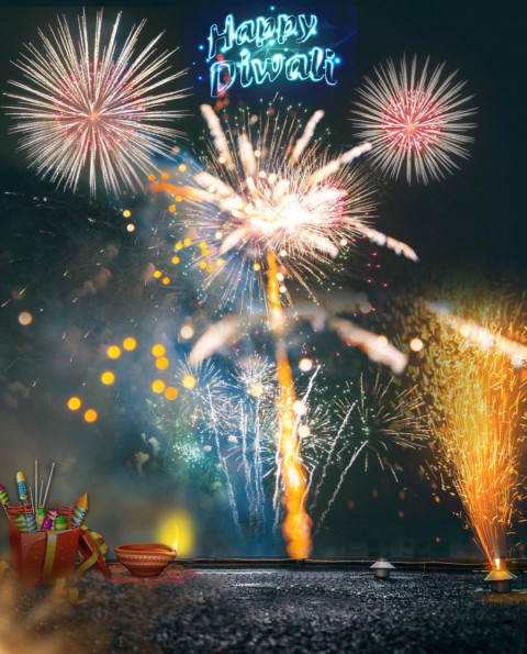 Happy Diwali Editing Background For Photoshop Picsart HD