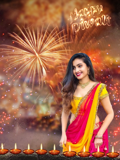 Happy Diwali Editing Background With Girl Picsart Photoshop
