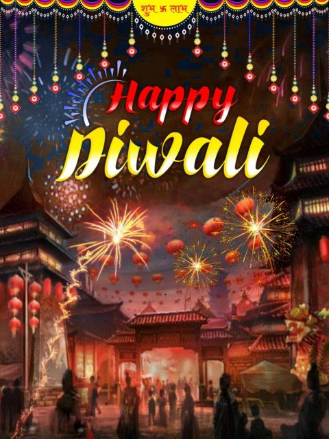 Happy Diwali Festival CB Background for PicsArt Editing
