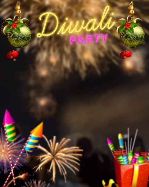 Happy Diwali Fire Cracker Background Full HD