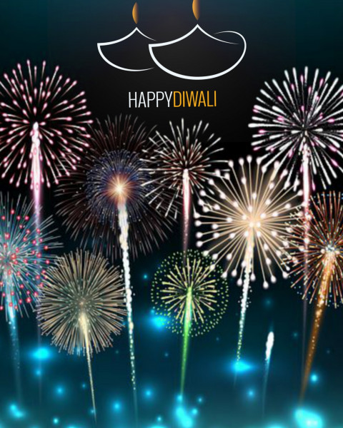 Happy Diwali Firework Background For Editing Picsart Photoshop