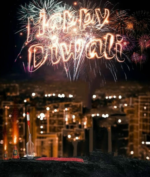 Happy Diwali Firework Background For Editing Picsart Photoshop