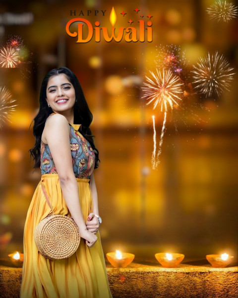 Happy Diwali Girl CB PicsArt Photo Editing Background HD