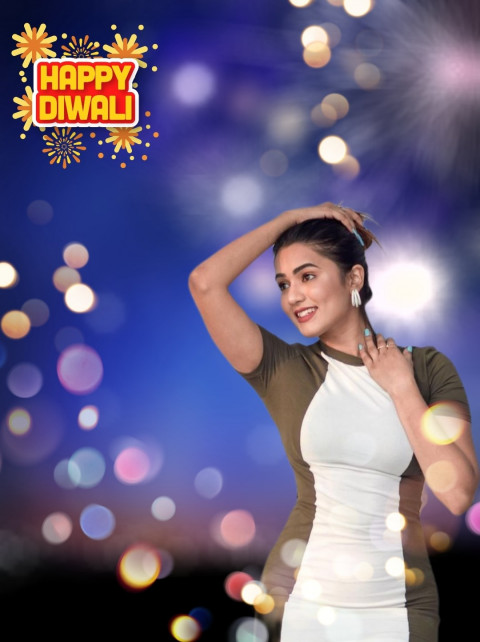 Happy Diwali Girl Hd Backgrounds   For Editing