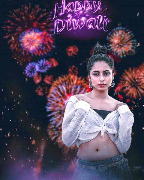 Happy Diwali Girls CB Background Download HD