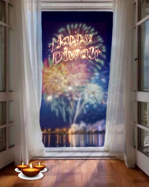 Happy Diwali HD Background For PicsArt Photo Editing