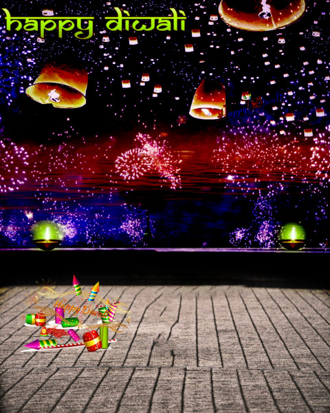 Happy Diwali Photo Editing Background HD