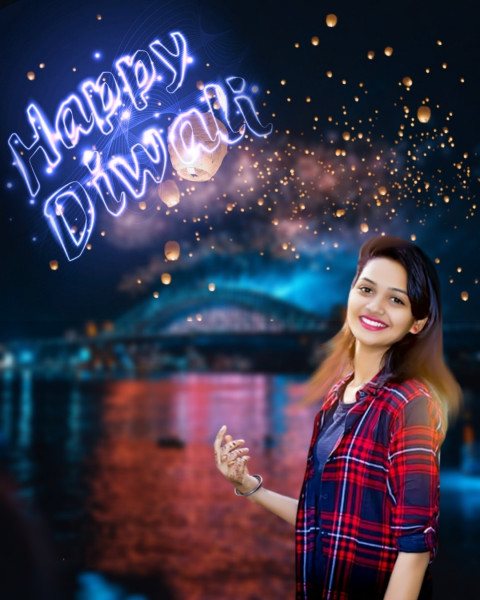 Happy Diwali Sky Lanterns Hd Images Download