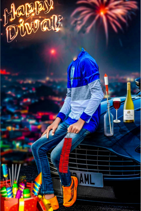 Happy Diwali Without Boy Head CB Background Full HD