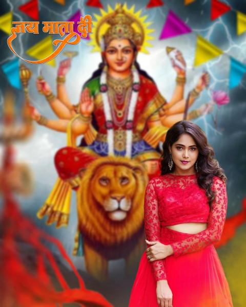 Happy Durga Puja Photoshop Editing Background New With Girl